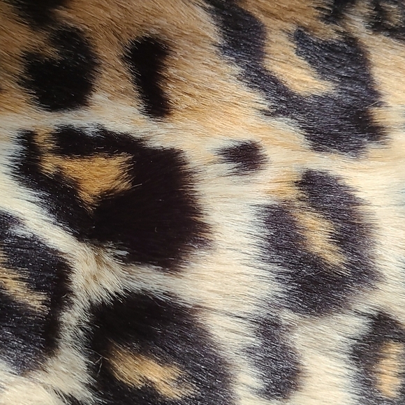 Leopard Faux Fur Coat Sz M - Picture 10 of 17